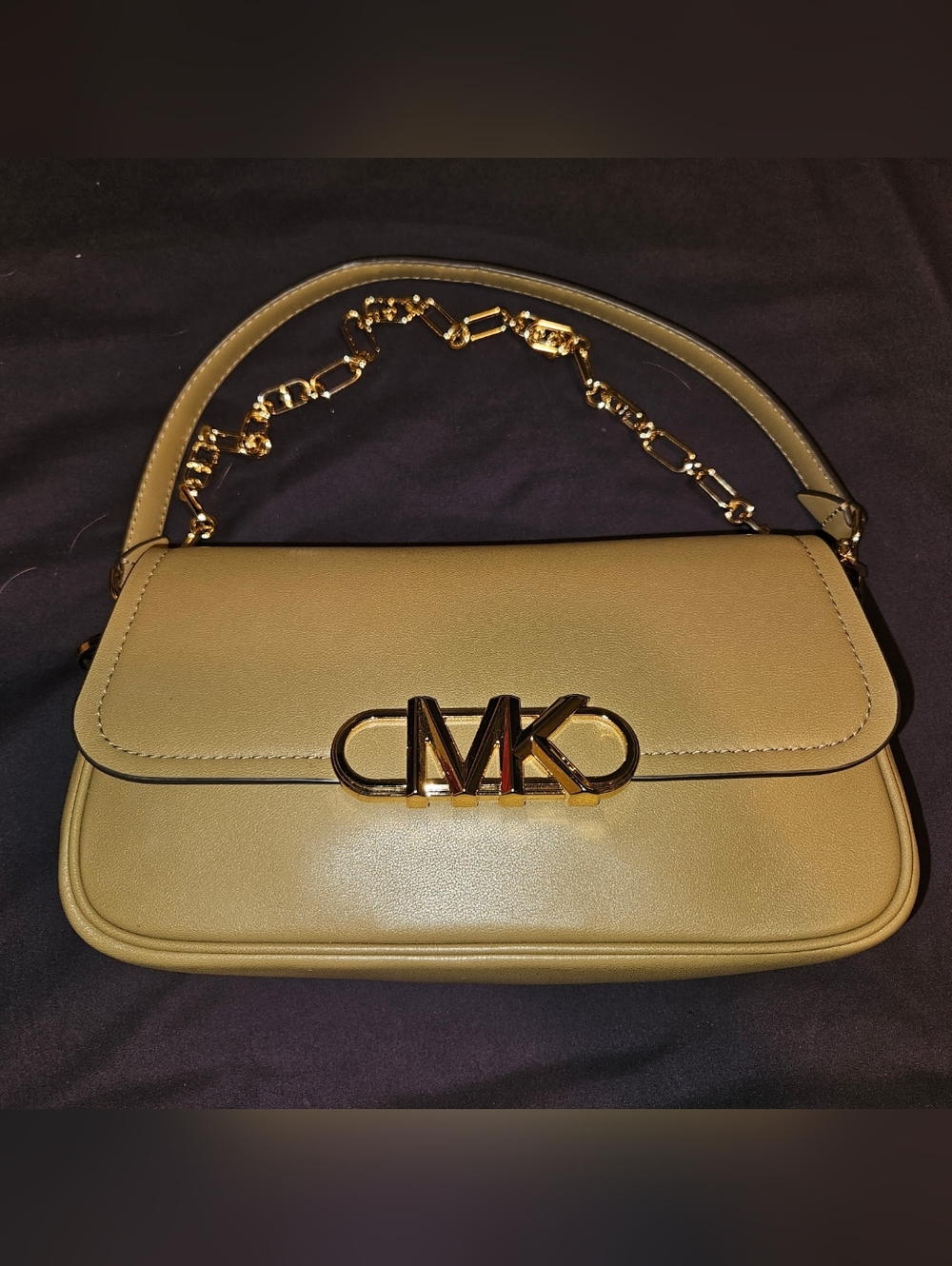 Michael Kors Parker Mefium Leather Shoulder Bag